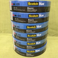 3M 2091 Scotch Blue 0.94 in. x 60 yd. Painters Tape Lot of 6 New Sealed