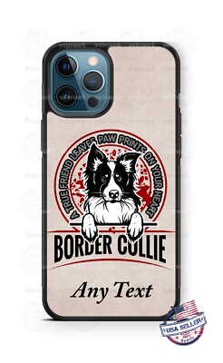 Border Collie Dog Personalized Phone Case For iPhone 14 13 Samsung A32 Google