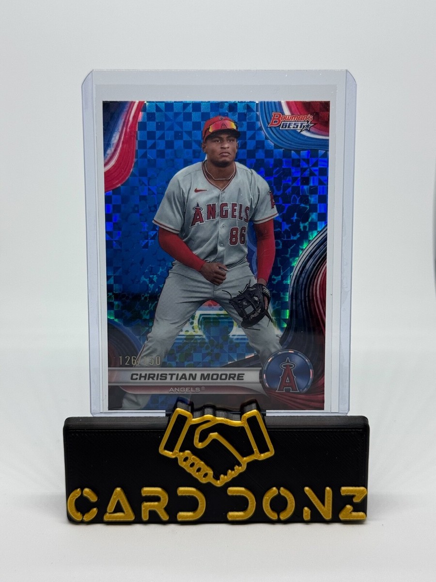 2024 Bowman's Best Christian Moore Prospects Blue X-Fractor