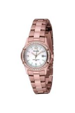 Accurist Ladies Stone Set PVD Rose Gold 30mm Watch LB1545