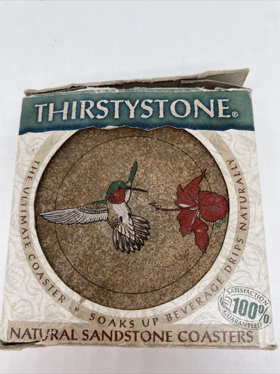 ThirstyStone Hummingbird Coasters Set of 4 Thirsty Stone Drink Bar