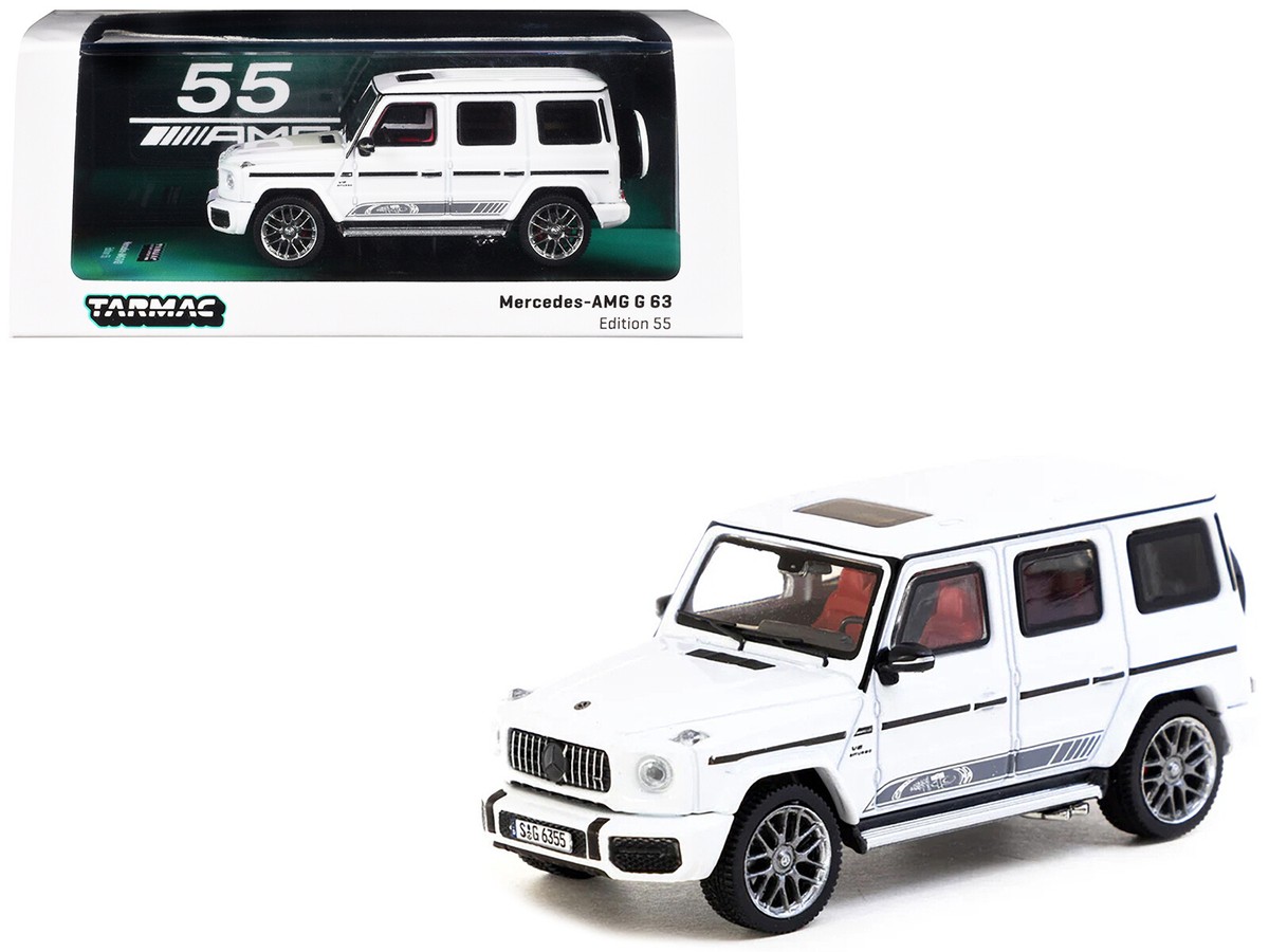 ミニカー Mercedes AMG G63 Edition 55 TARMAC WORKS Mercedes Benz AMG G63 Edition 55 White 1/64 [開