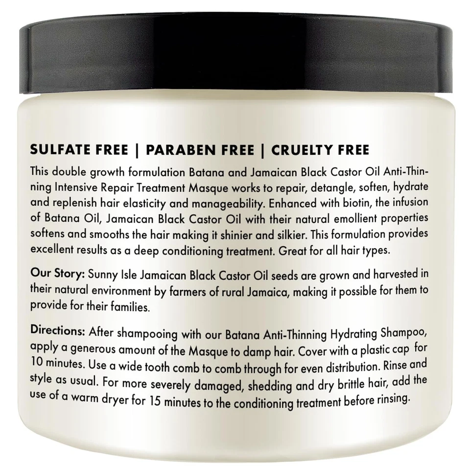 Sunny Isle Batana Anti-Thinning Intensive Repair Masque 16oz - Image 2 of 4