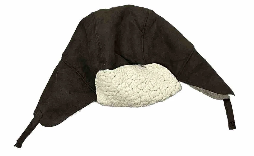 Baby Gap 帽子 婴儿 12 18 个月 Trapper 耳瓣 爸爸帽 棕色 人造麂皮绒 羊毛 — 第 4/4 张图片