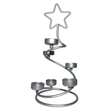 Christmas Tree Alternative 6 Tea Light Candle Holder by International Silver Co.