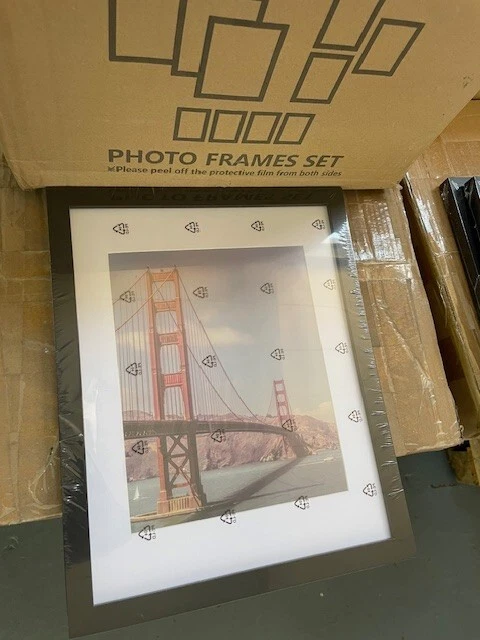  40 Piece Picture Frame Set – Assorted Black Photo Frames – Brand New & Sealed - Image 3 of 4