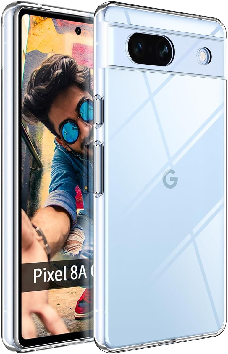 For Google Pixel 8A Clear Case Google Pixel 8A 7A 6A 8 7 Pro Cover Coque Funda Hard Translucent Shockproof Phone Bumper Pixel 8A - 202192403