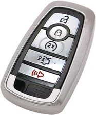 Silver Soft TPU Key Fob Cover Case Remote Jacket for 2017 2018 2019 2020 2021 20