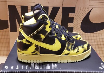 Nike Size 5.5 Women's Dunk High 1985 SP Yellow Acid Black DD9404-001 RARE