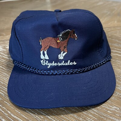 Vintage Canvas Snapback Hat Adjustable Baseball Cap Equestrian Embroidery Vintage Trucker Hat Snapback Baseball Cap the Original  main image 2