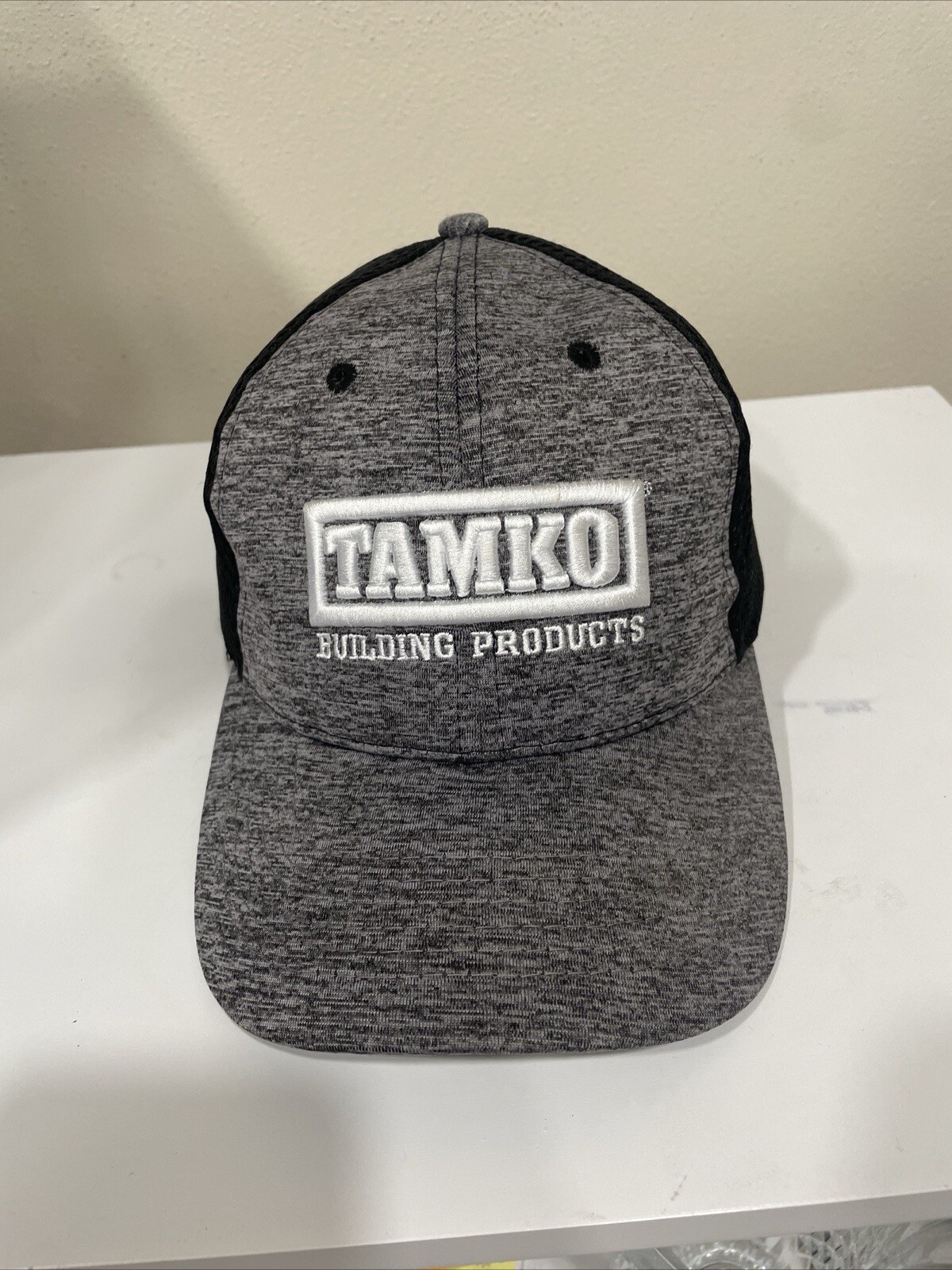 Tamko Building Products Gray Cap, Hat Embroidered Logo Adjustable Snapback