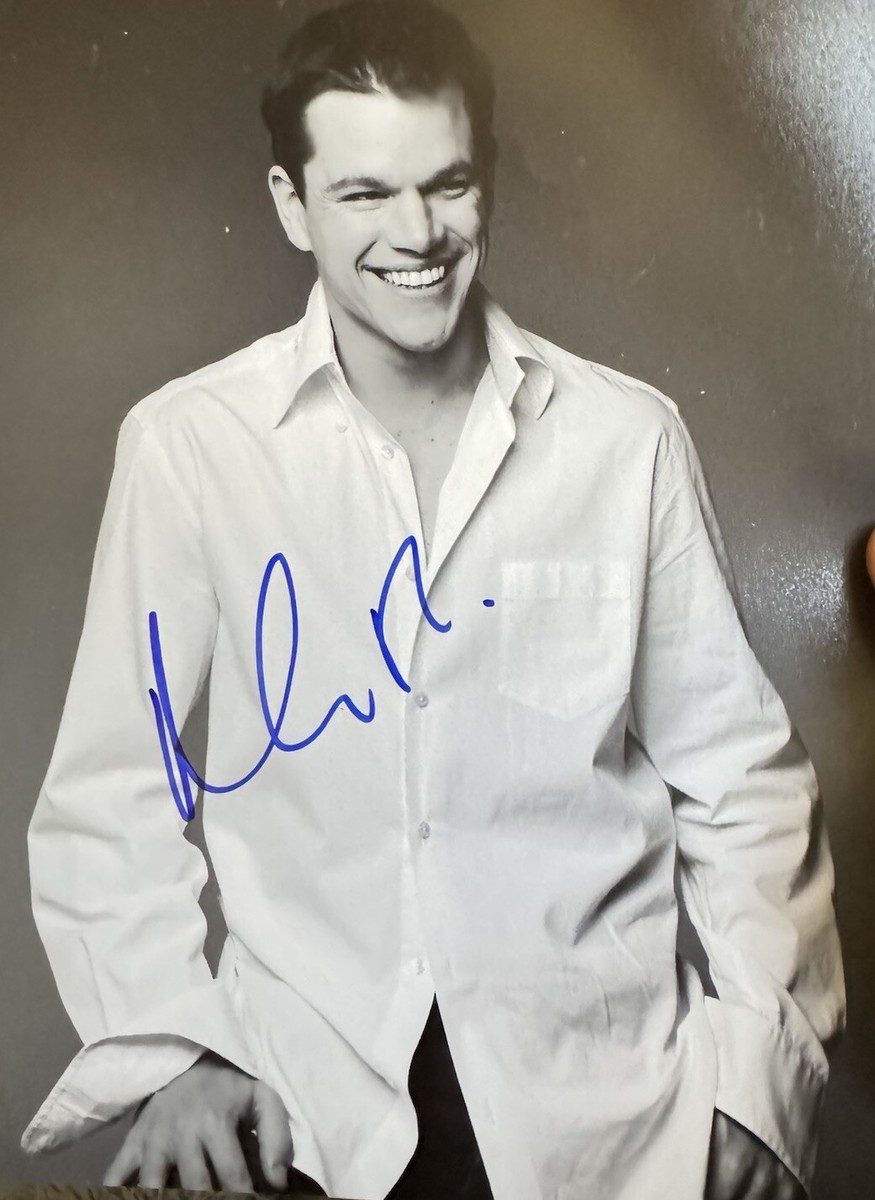 Matt Damon Signed Autograph 8x10 Color Photo | eBay