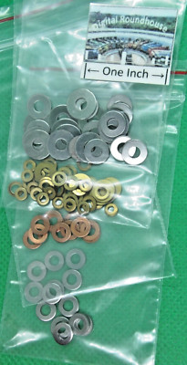 Digital Roundhouse Washer Variety: Copper, Brass, Steel - Details Below