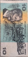 1991 Australia $10.00 Fraser Cole banknote