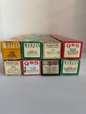 Lot of 8 Vintage Player Piano Rolls by Aeolian, QRS, Klavier, Imperial