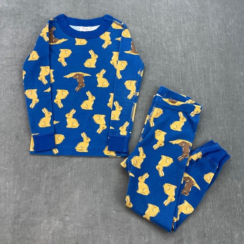 Pigiama Hanna Andersson per bambini set 4 coniglietti blu coniglio cotone biologico - Foto 1 di 10
