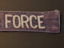 Vietnam US Air Force Theater Made Nametape Patch Blue Denim Uniform Tape USAF
