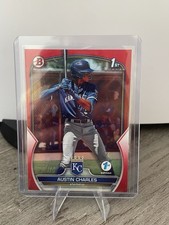 2023 Bowman 1st Edition Red Austin Charles /5 #BPPF-17 Kansas City Royals
