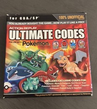 Rare Action Replay Ultimate Codes Pok mon GBA SP Cheat Cartridge Pokemon Tested