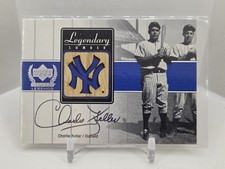 2000 UD Yankee Legends Charlie Keller GOLD Legendary Lumber Game Used Bat B