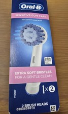 NEW Oral-B Sensitive Gum Care Replacement 2-Pack Brush Heads FREE SHIPPING