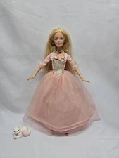Barbie Princess and The Pauper Anneliese Singing Doll With Cat
