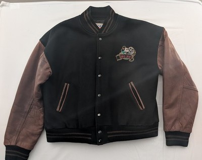 Walt Disney Studios Wool & Leather Varsity Jacket Limited Edition Vintage  Small