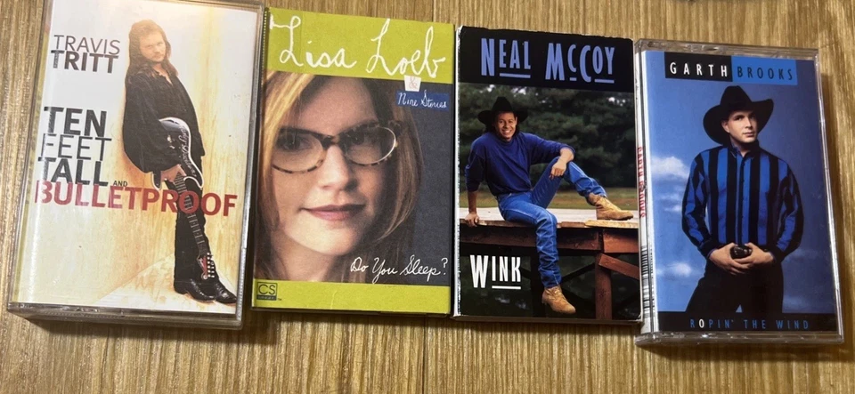 Cassette Tape Lot Classic Rock Country Love Songs Garth Brooks Lisa Loeb Travis Foto 2 de 4
