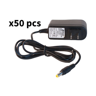 Lot of 50x ZP-1A: 12V DC 1A Power Supply 2.1 x 5.5 Plug