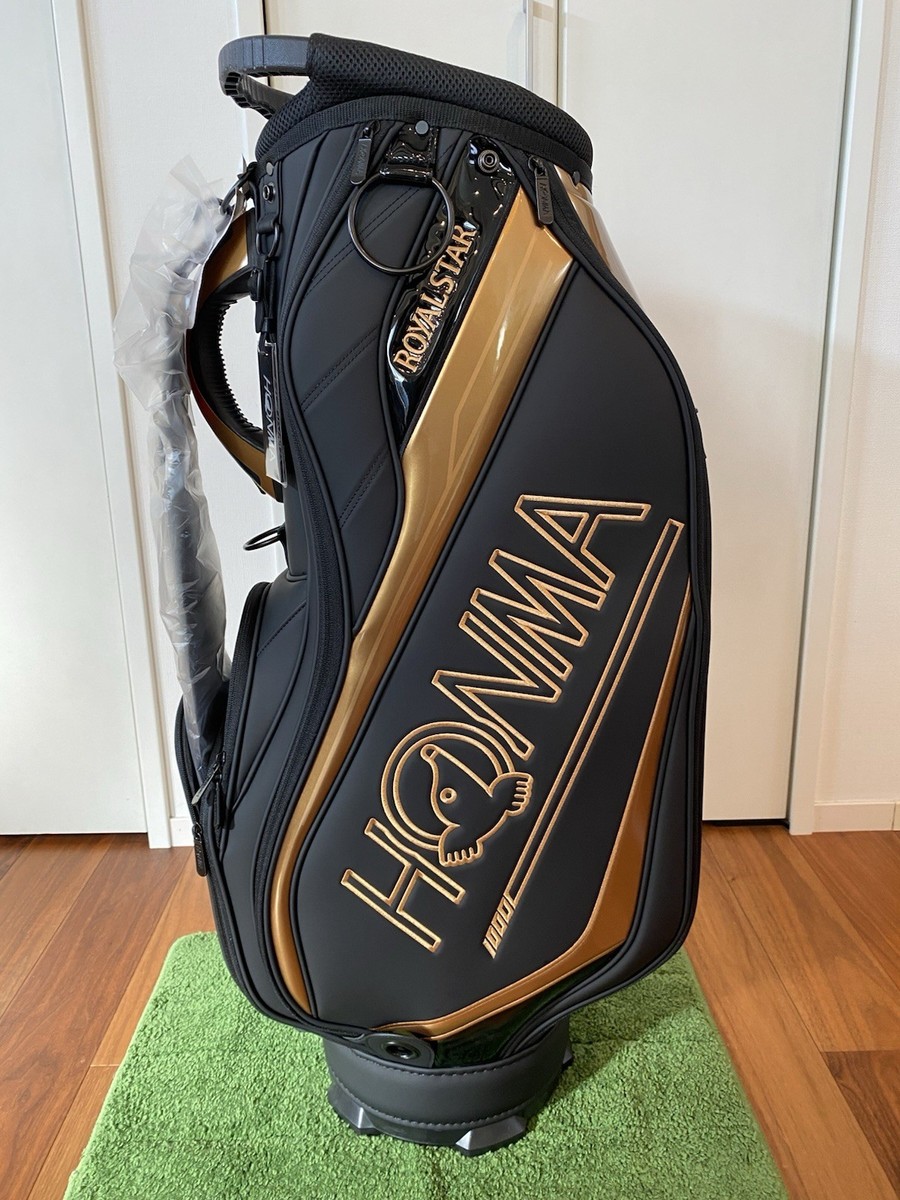 HONMA バッグ Honma Royal Star Black/Gold cart bag golf carry caddy bag rare