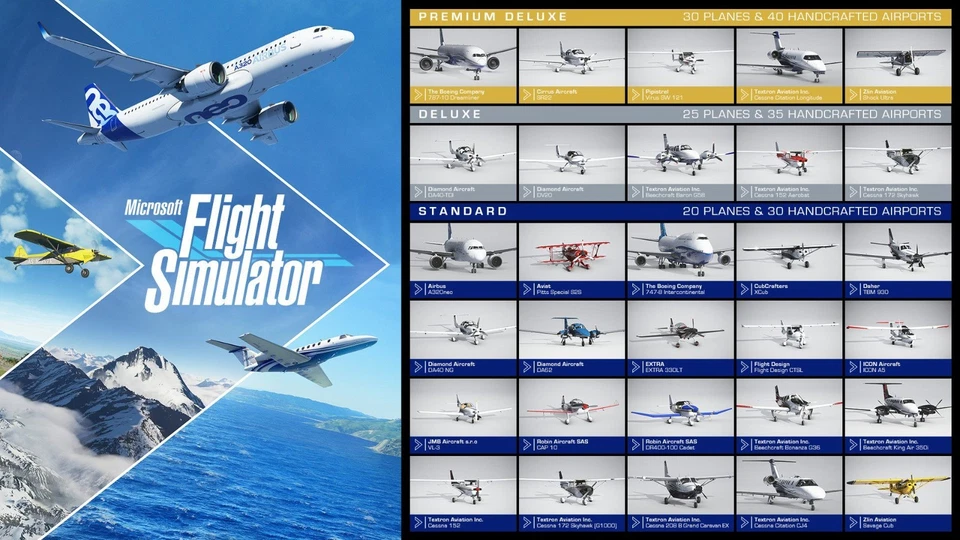 Microsoft Flight Simulator 2020 Premium Deluxe Franz. Box  Mehrsprachig Neuware - Bild 4 von 4