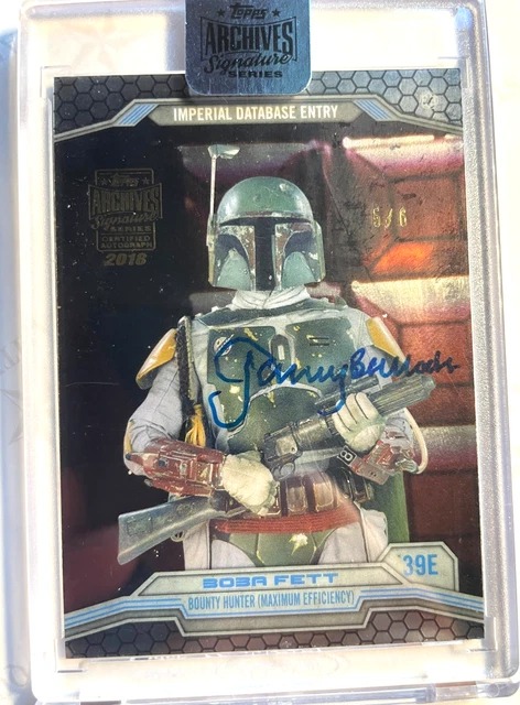 2018 TOPPS ARCHIVES BOBBA FETT JEREMY BULLOCH AUTOGRAPH AUTO #5/6 STAR WARS!!
