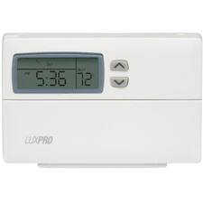Lux Pro Programmable Thermostat for Home Use; 5-2 Day Thermostat; 1 Heat, 1 C...