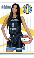 Angel Reese Wall Poster Chicago Sky WNBA Basketball 2024 Bayou Barbie Art, 22x34