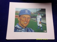 CLEM LABINE BROOKYLN DODGERS PRINT