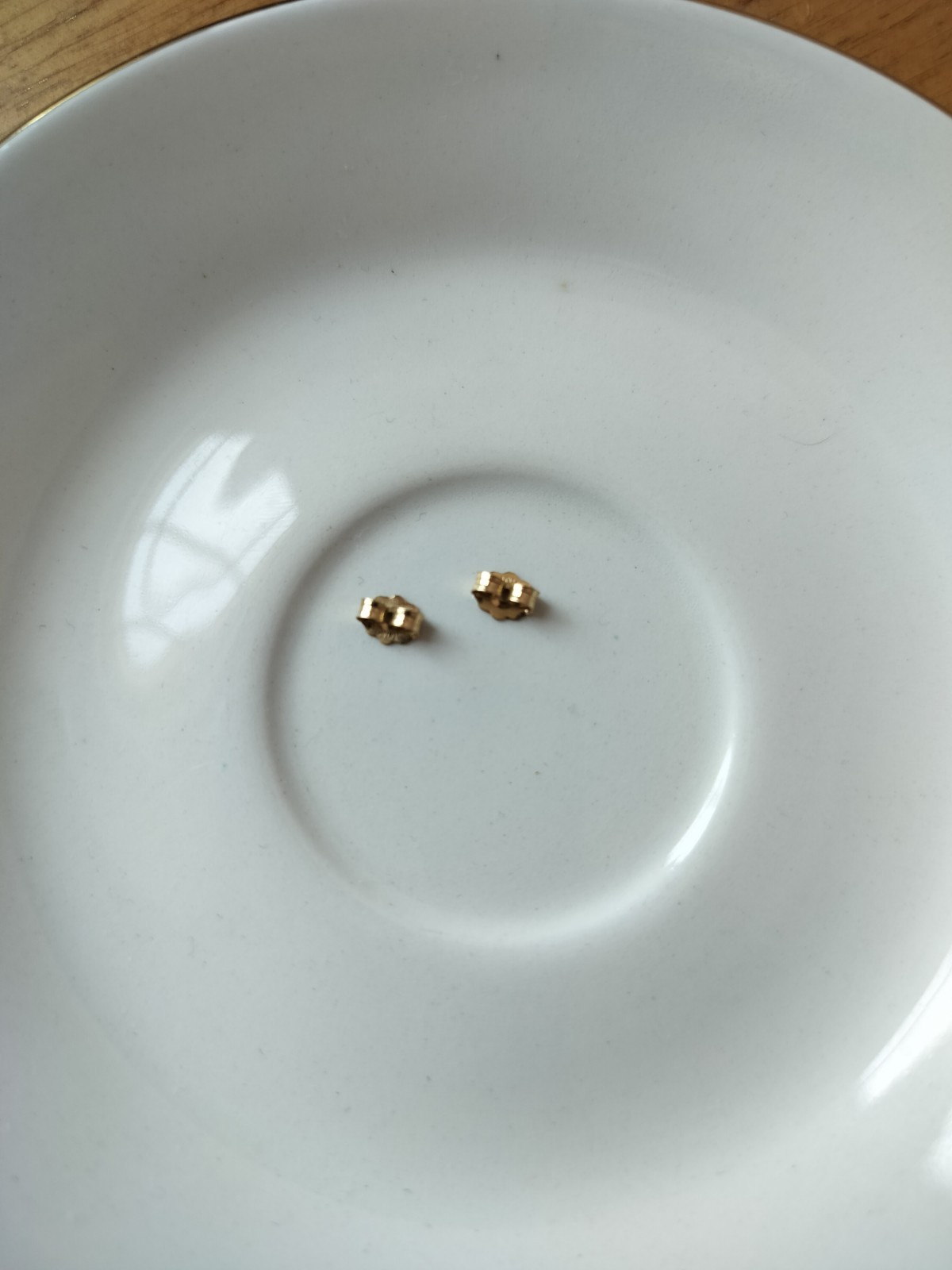 10K Solid Yellow Gold Butterfly Earring Backs - image 2