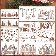 Christmas Stencils for Crafts Reusable Doormat Holiday...