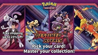 Pokemon TCG Destined Rivals- Pick your card! Common/Uncommons NM