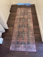 Ruggable Runner 2.5 x 7 Rowan Stone  Soft Clay Flatwoven Rug Only