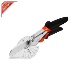 Multifunctional Miter Shears for Angular Cuts, Ambidextrous Design  Safety Lock