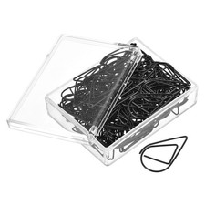 paper clip Drop-Shaped with Box 1.3 Inch Black Pack of 100