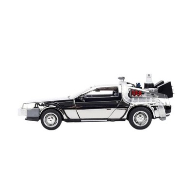 1:24 Back to the Future - DeLorean Time Machine - Chrome 40th