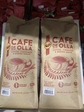 2PACK - CAFE De OLLA Cinnamon Brown Sugar Spiced Mexican Dark Roast Coffee 2.5lb