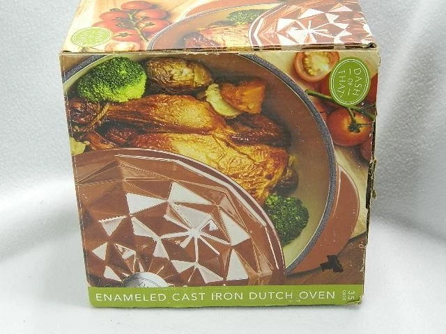 Dash Of That ACORN DESIGN 3.5 Qt. Quart Enameled Cast Iron Dutch Oven