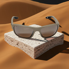 Costa Del Mar Clipperton Sunglasses sand frame copper silver mirror 580 glass