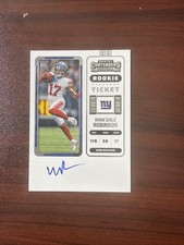 2022 Panini Contenders #141 Wan'Dale Robinson Rookie Ticket On Card Auto RC. rookie card picture