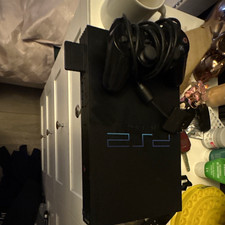 Sony PlayStation 2 PS2 Slim Black Console w/ Cables DVD Playback SCPH-70012