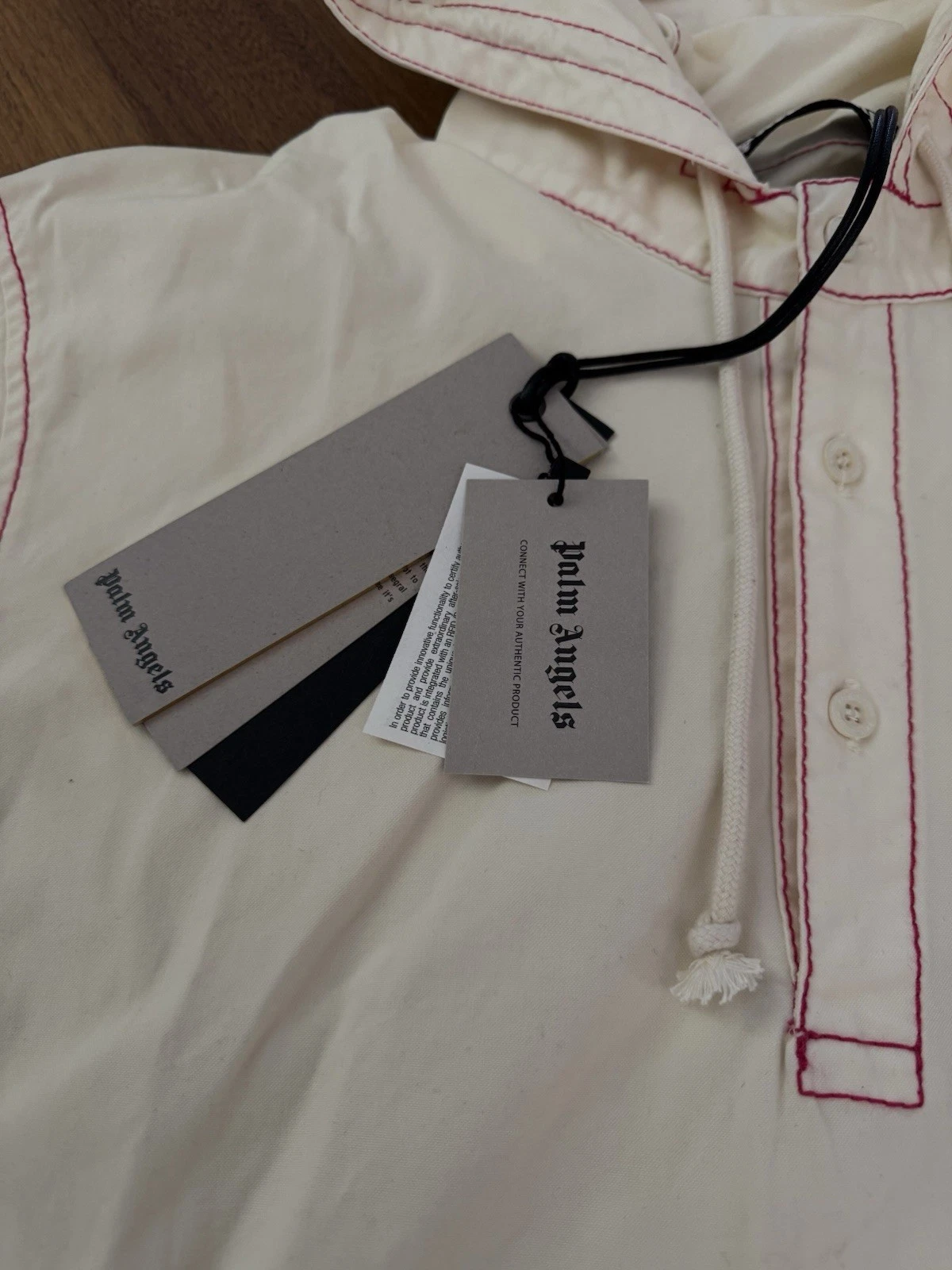 Palm Angels Go Surf Club Hoody Shirt Giacca S Nuova Oversize Italy QR Code