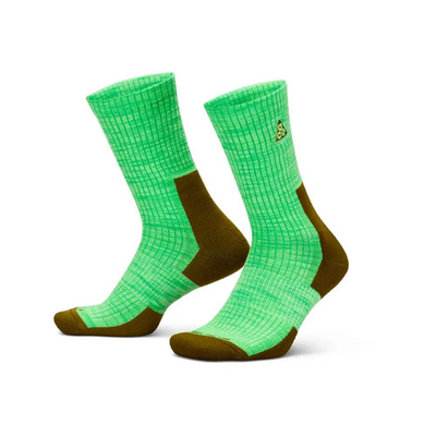 #ad Nike ACG Everyday Cushioned Crew Socks 1 Pair #x27;Mean Green#x27; MEN#x27;S Size L 8 12 $19.99