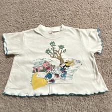 Vintage Disney Mickey Mouse Toddler T-Shirt White 24 Months